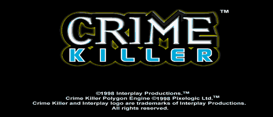 Crime Killer Title Screen